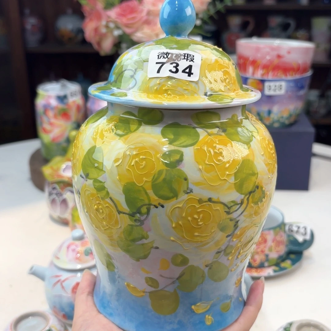 娜**娘景德镇手绘高温釉下彩陶瓷茶具