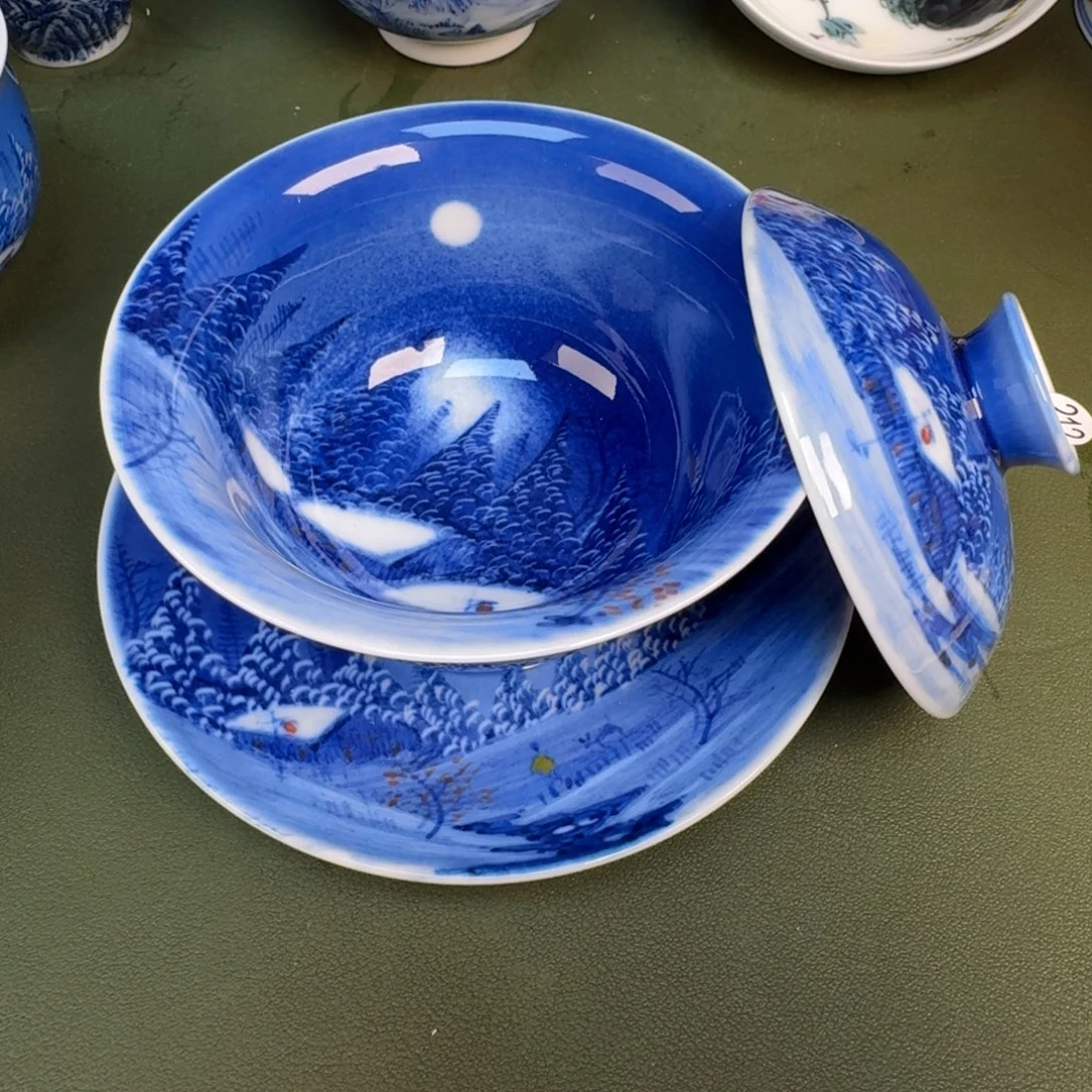 瓷景德镇纯手绘茶具圆圆227