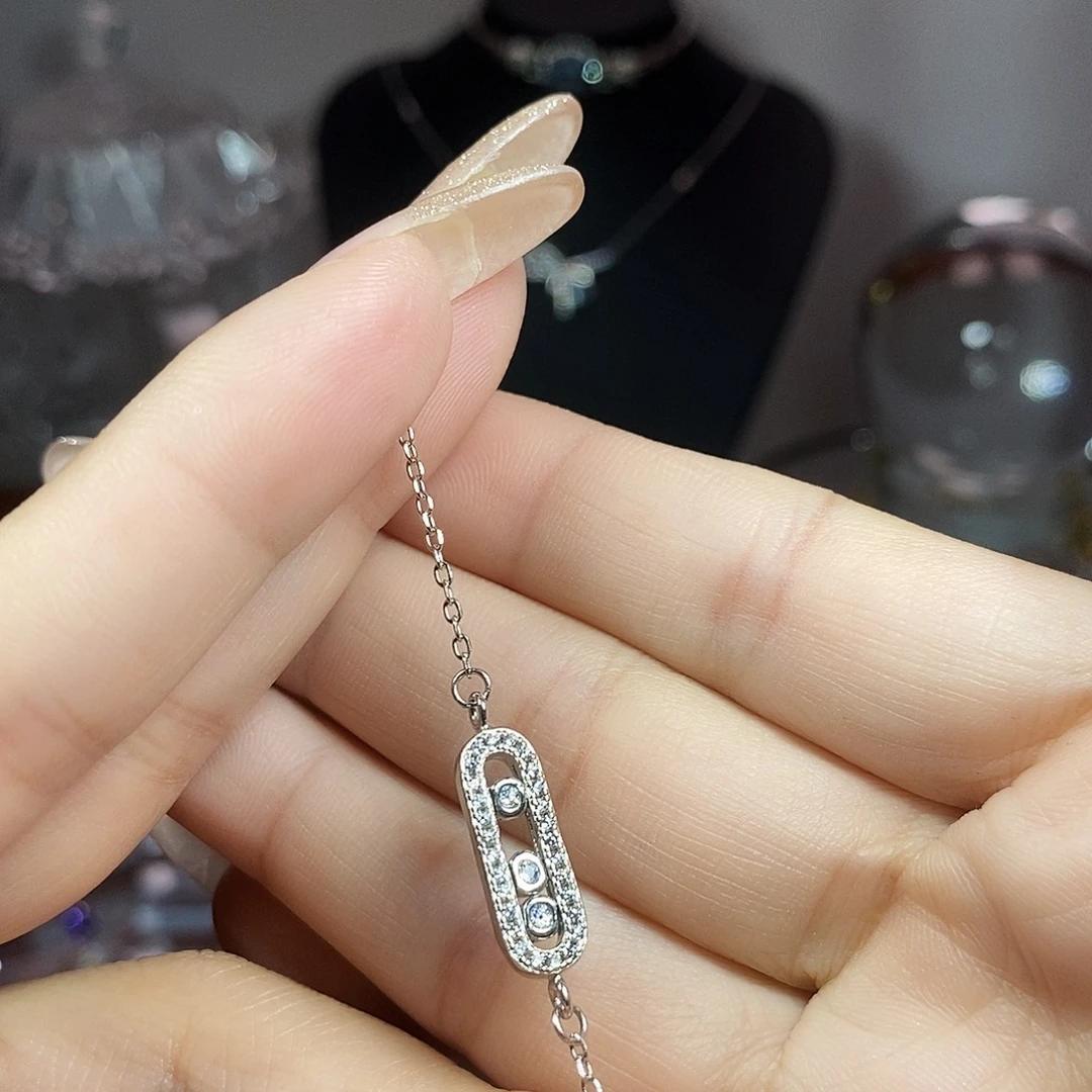 手链水晶银S925镶嵌
