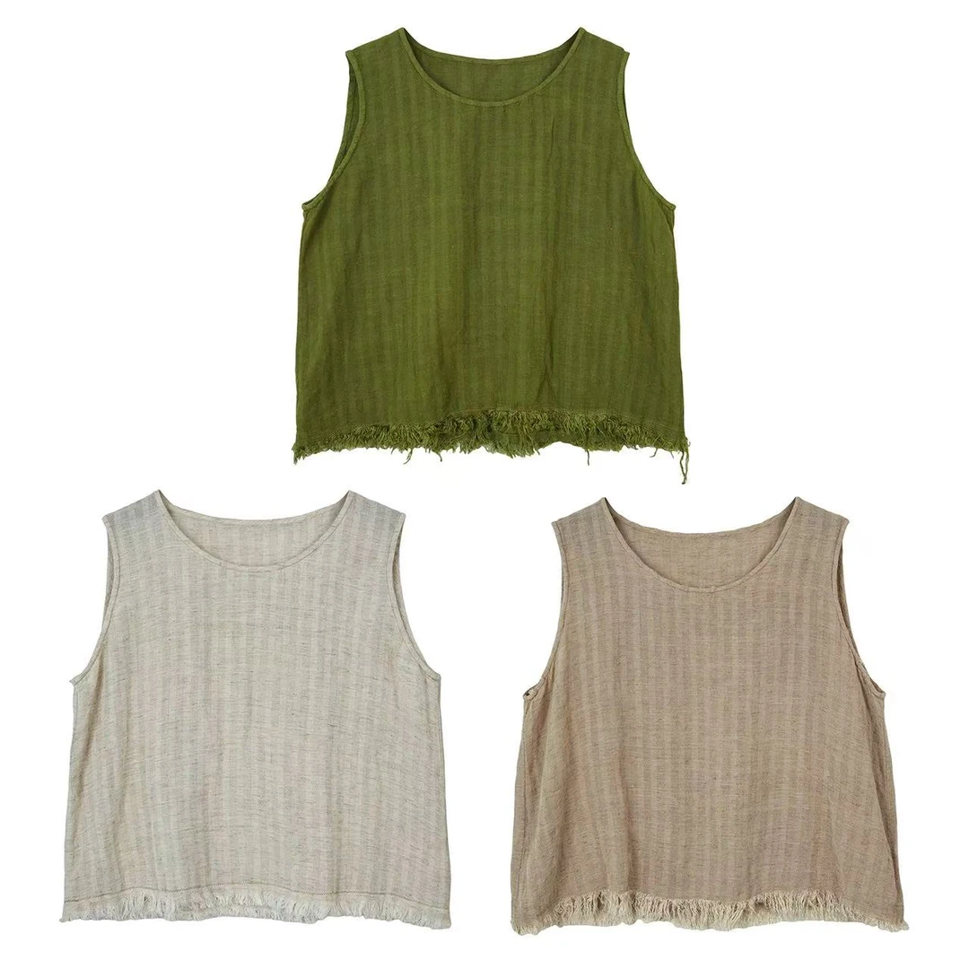 妝點家  云雾里  亚麻 棉  背心  Y25SS  5175