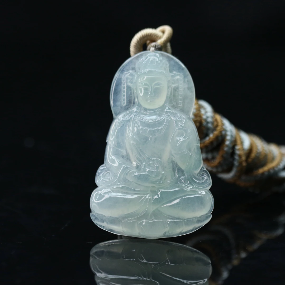 FC9天然缅甸翡翠A货冰观音/401892/保利厦门拍卖