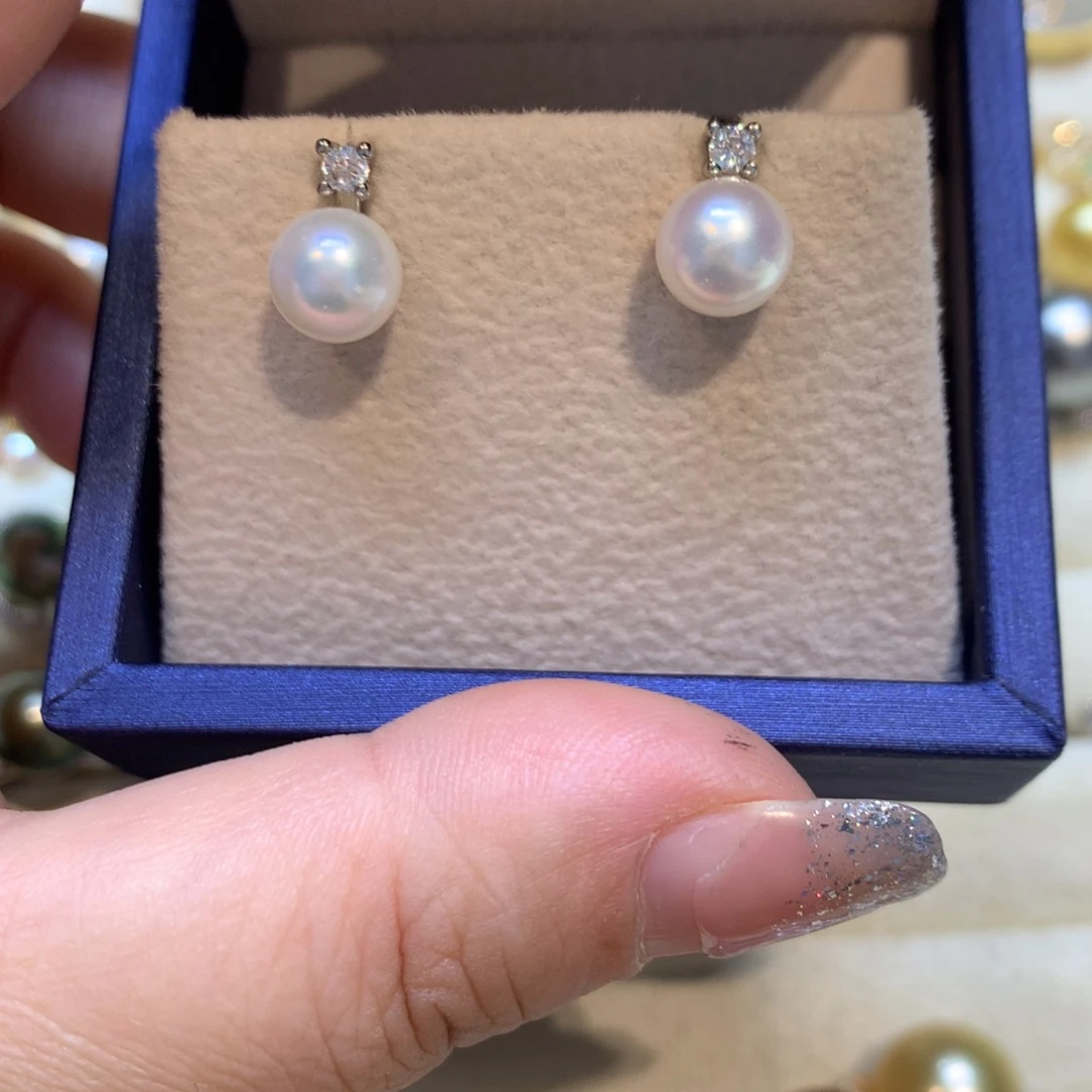 未镶嵌淡水珍珠耳饰
