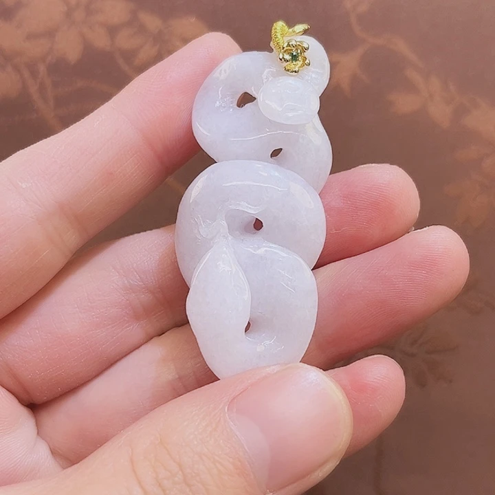 翡翠合金吊坠(赠链)国风