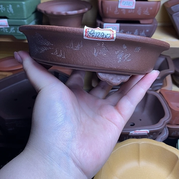 琉璃手工艺品宜兴紫砂精品花盆