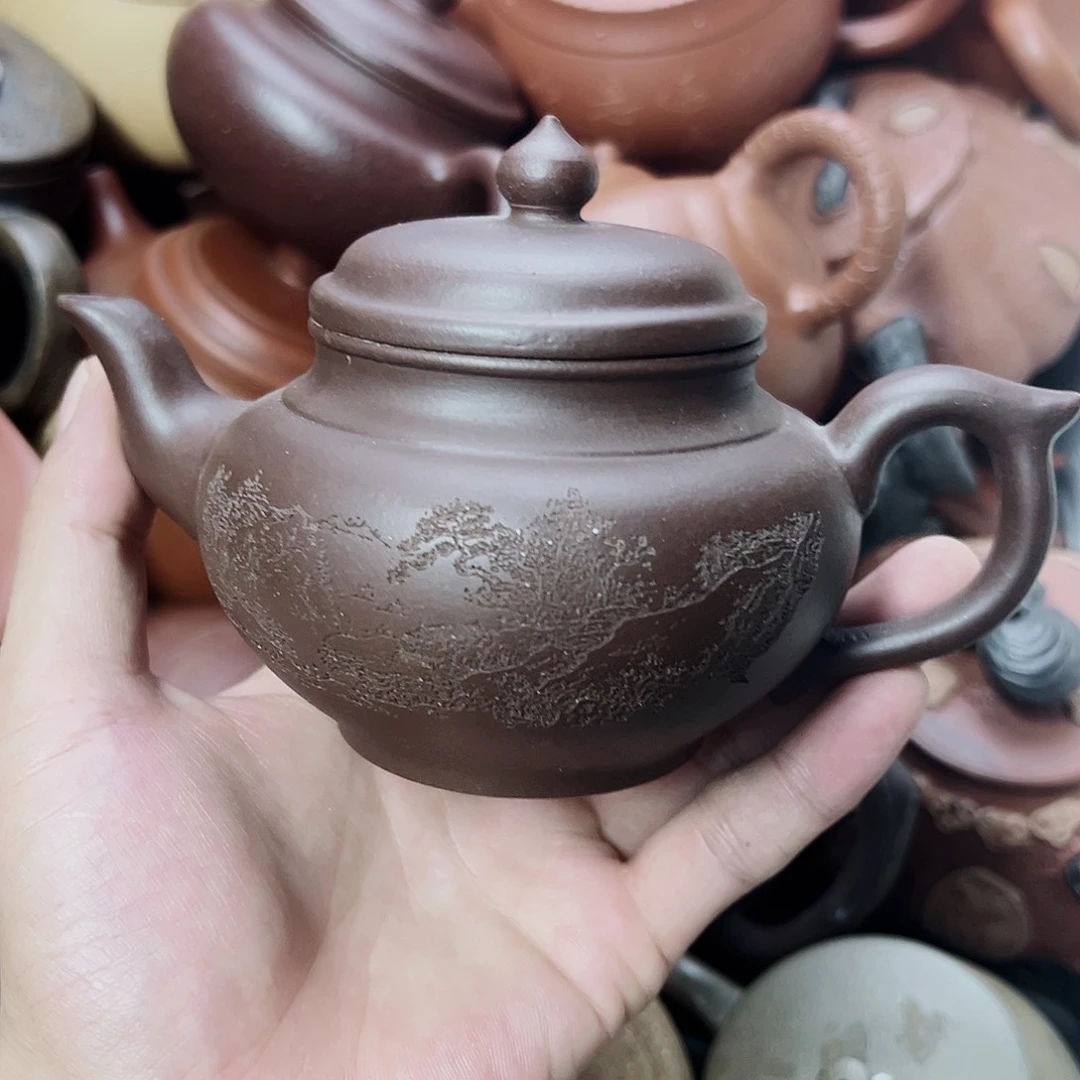 茶壶紫砂宜兴原矿紫砂壶300毫升14