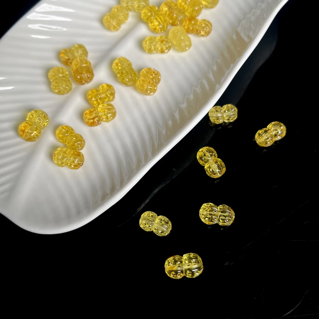 【大鱼甄选】金珀花生14*8雕刻件JLF2多样性发其一