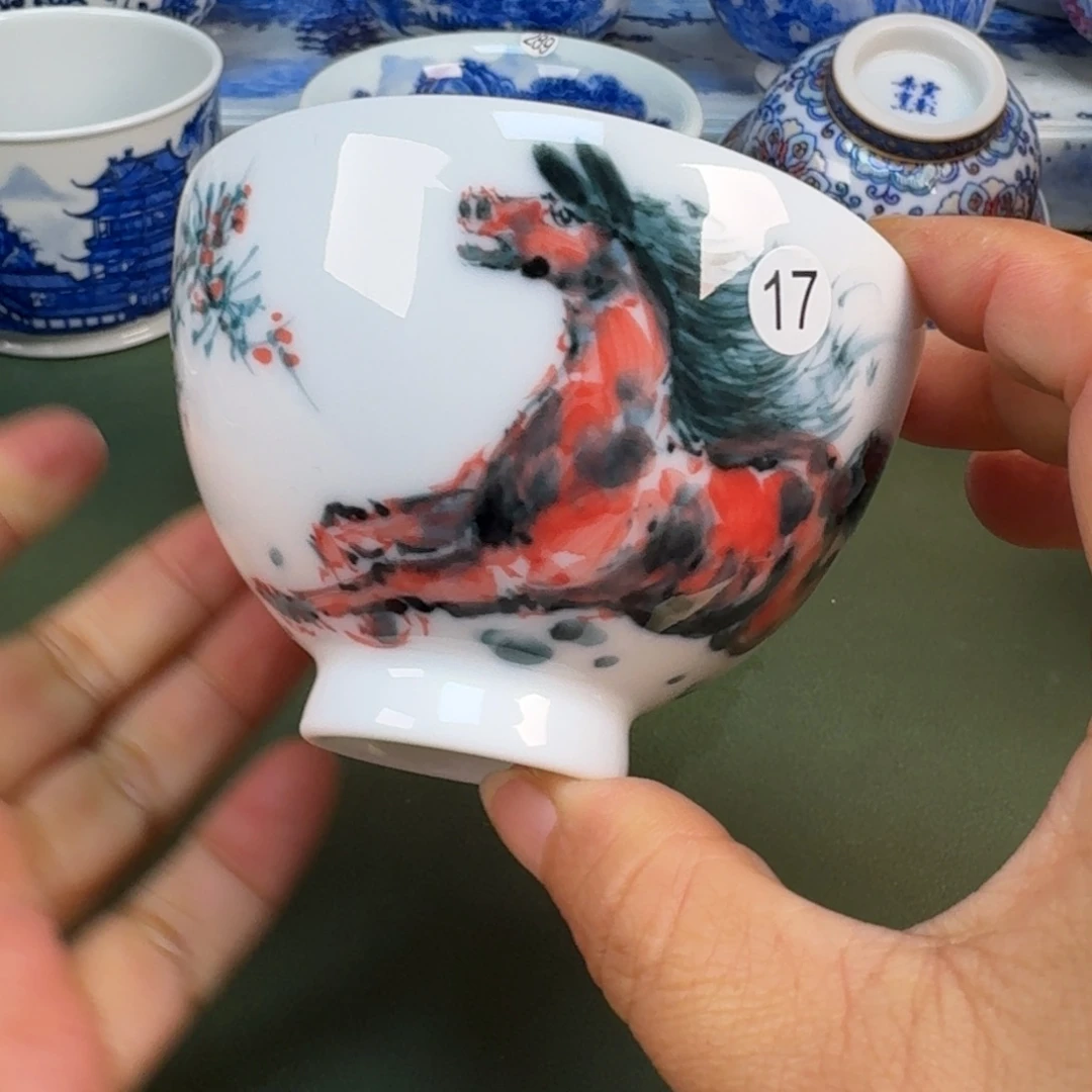 陶瓷景德镇纯手绘茶具圆圆236