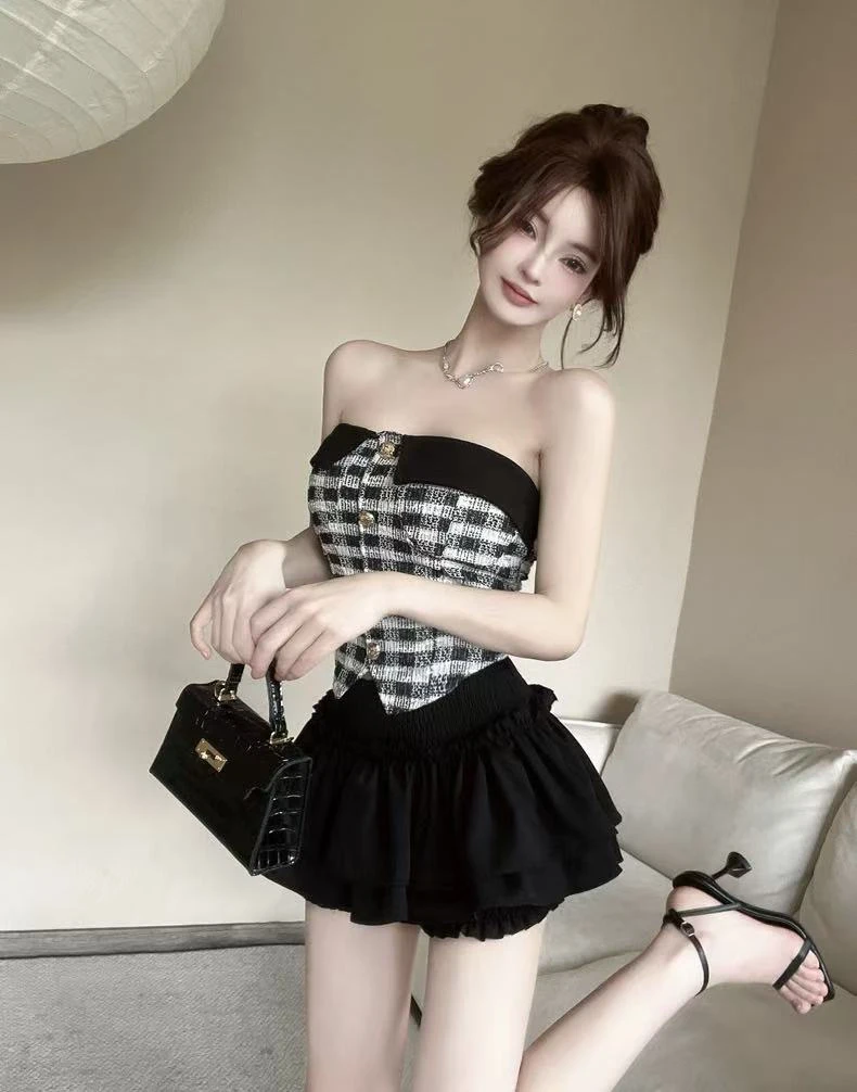 Q字组 01-100）百搭短款修身长袖V领洋气露肩显瘦修身方领长袖T恤