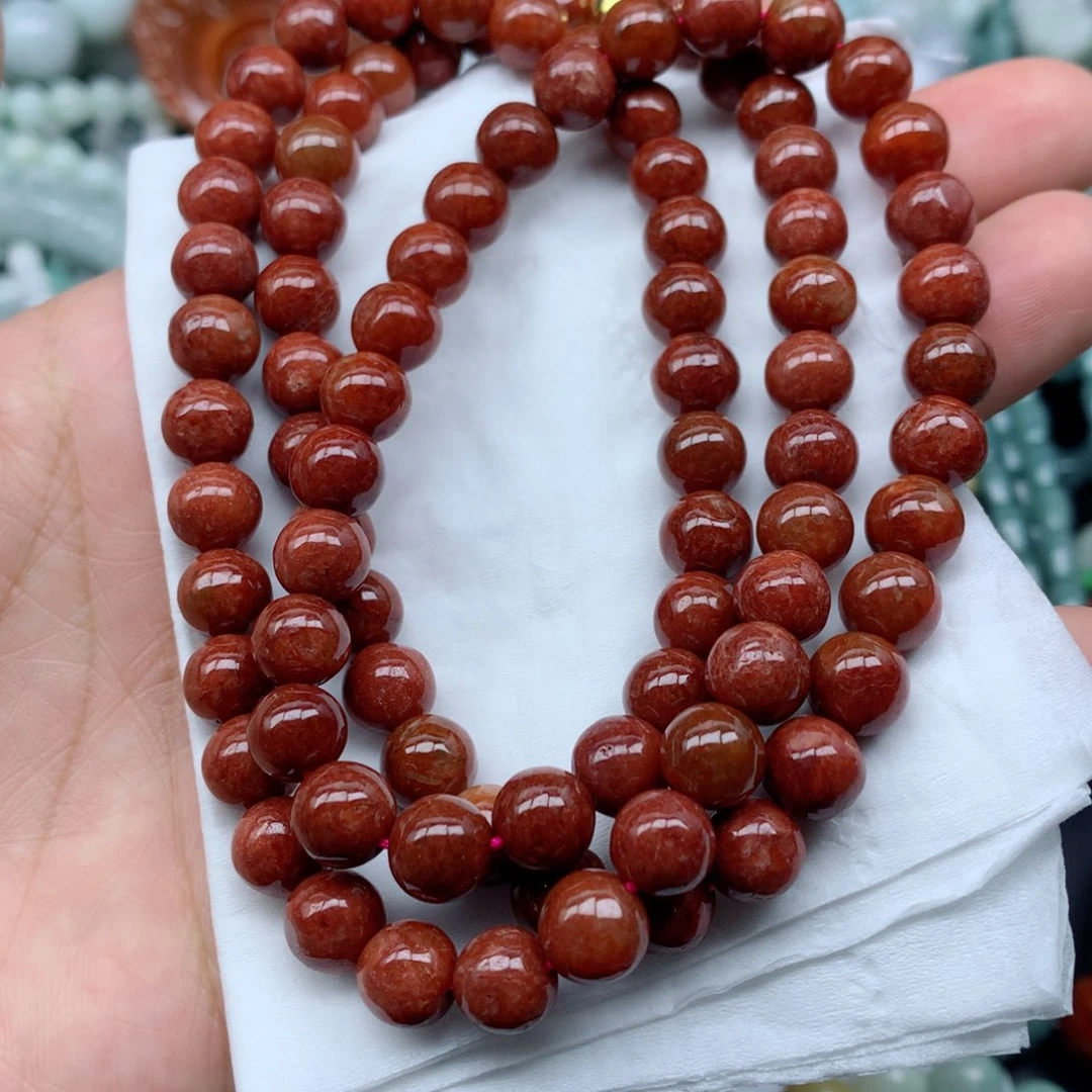 翡翠未镶嵌颈饰珠子