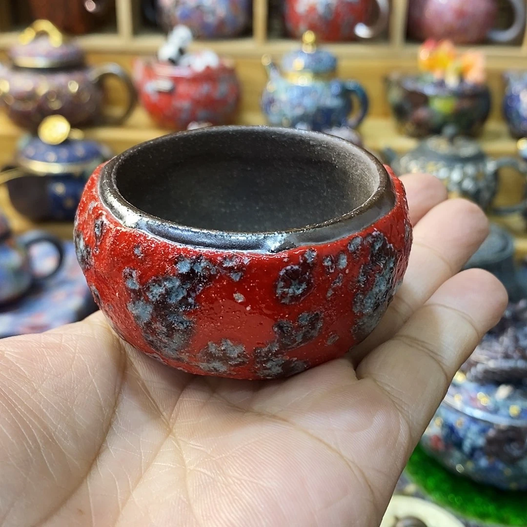 粗陶志野柴烧茶器