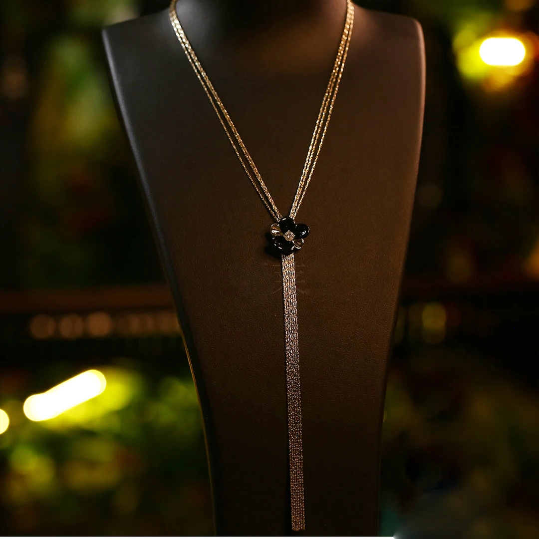 铜合金项链 时尚轻奢气质潮流个性创意长款项链-3268