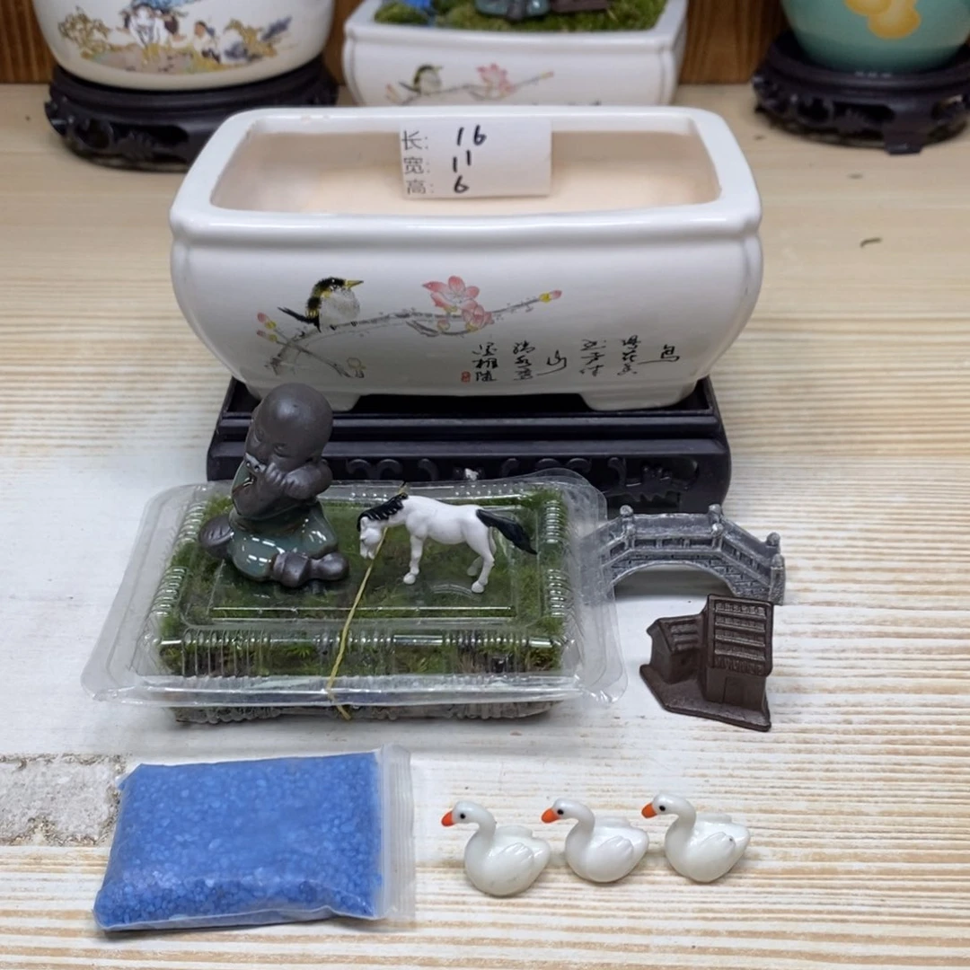 紫砂陶瓷花盆浮力