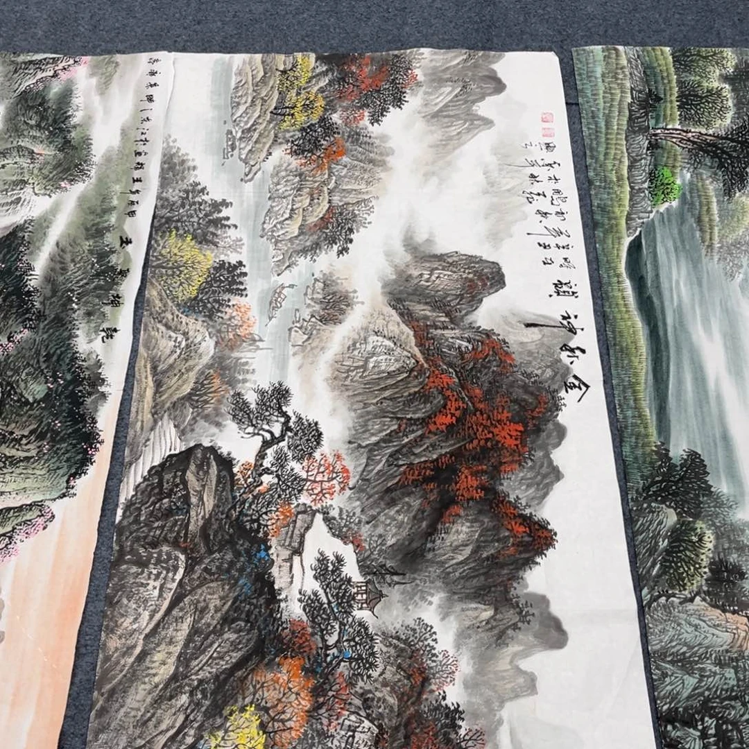 国画宣纸手绘，手工作品