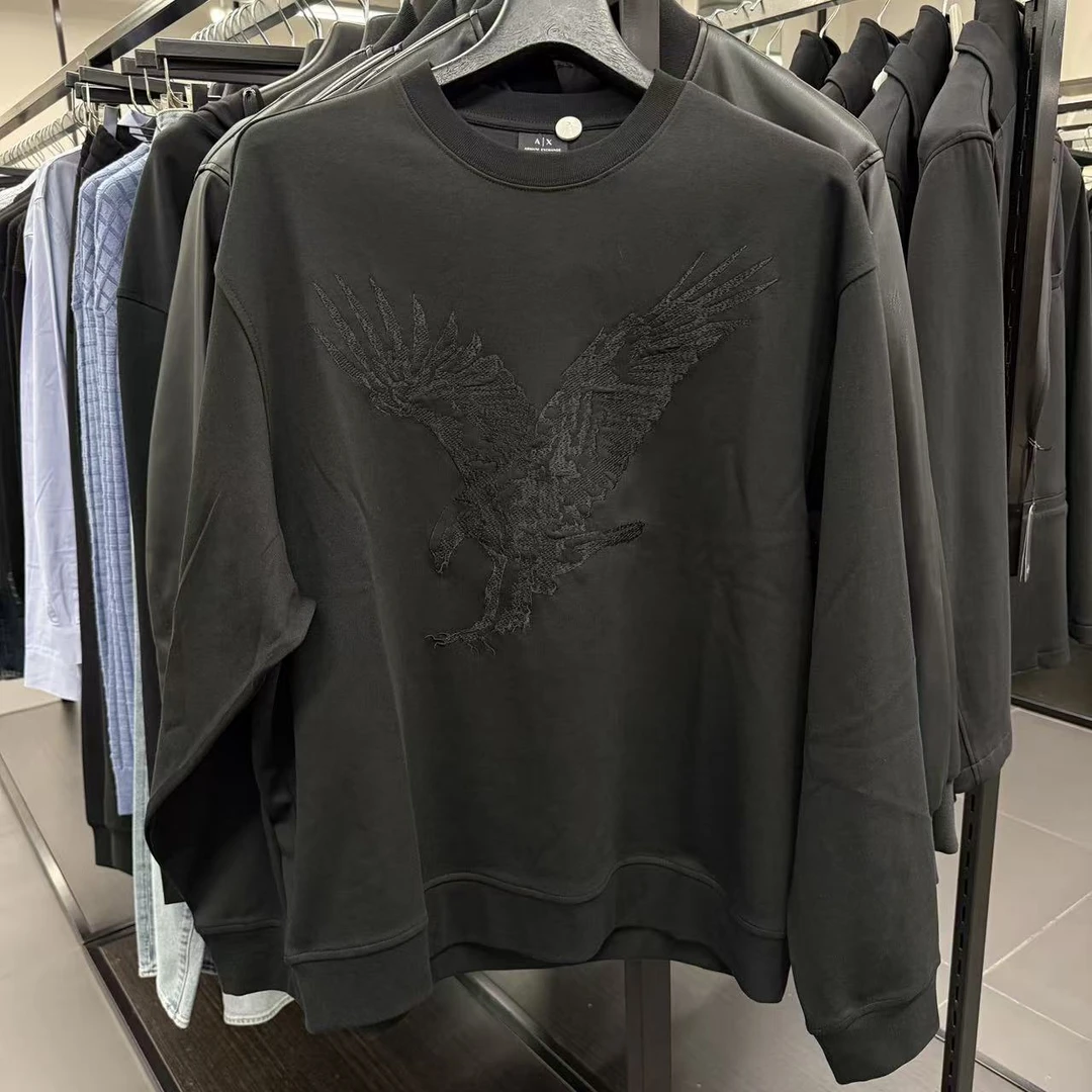 未使用 GIORGIO ARMANI/阿玛尼 阿玛尼AX系列老鹰圆领卫衣