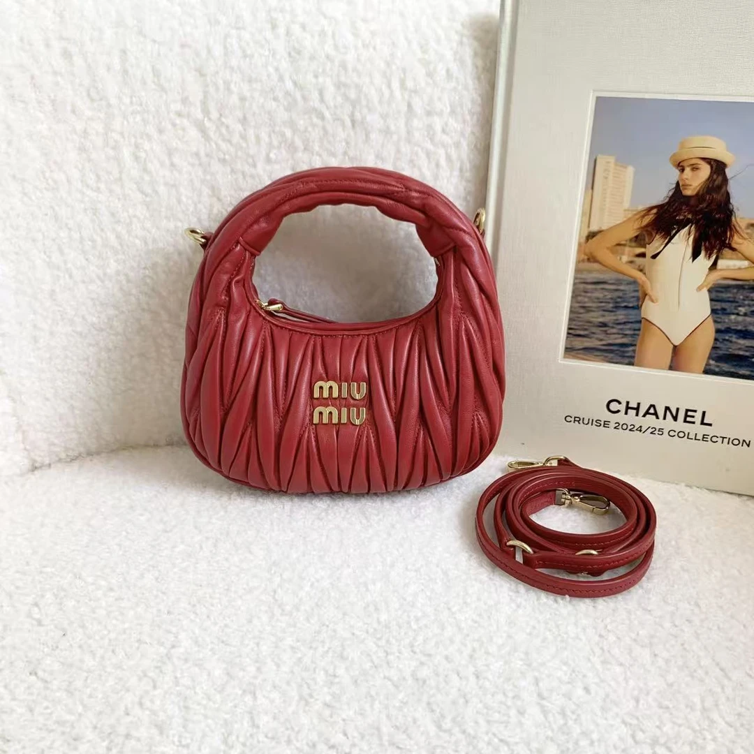 99新 MIU MIU/缪缪 壹臻/红金mini hobo 18816939