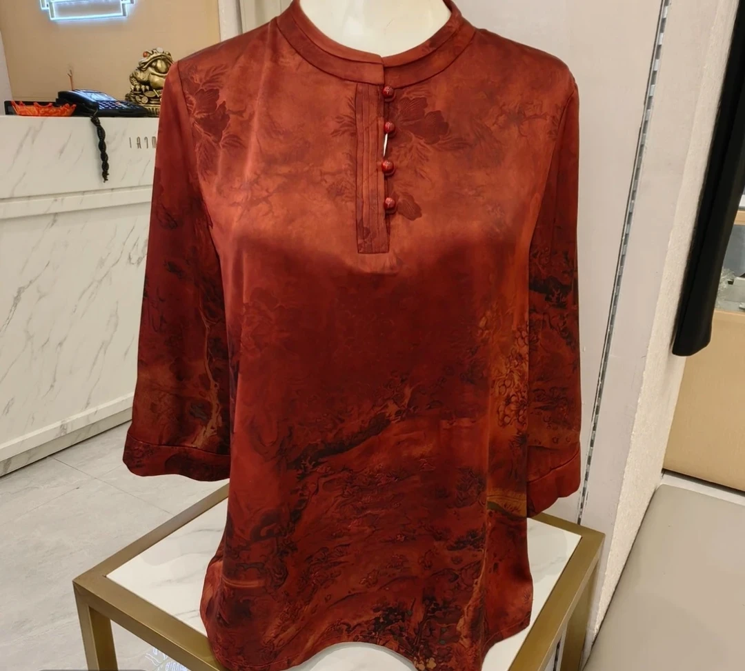 老美华夏季七分袖衬衫432206085