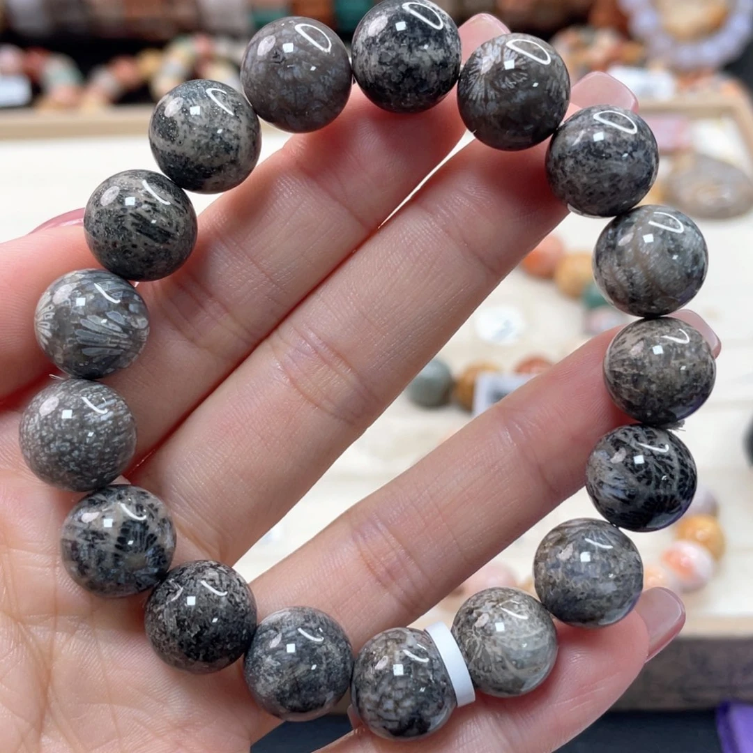 硅化珊瑚（珊瑚玉）手链未镶嵌雨***泡224