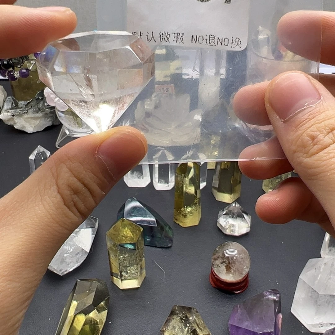 水晶未镶嵌珠宝半成品