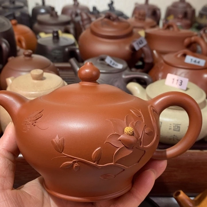 紫砂茶壶微瑕处理一把