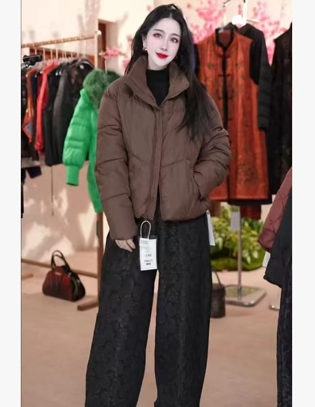 2025新款泡芙棉衣肯豆短款棉服女宽松百搭加厚保暖冬季外套