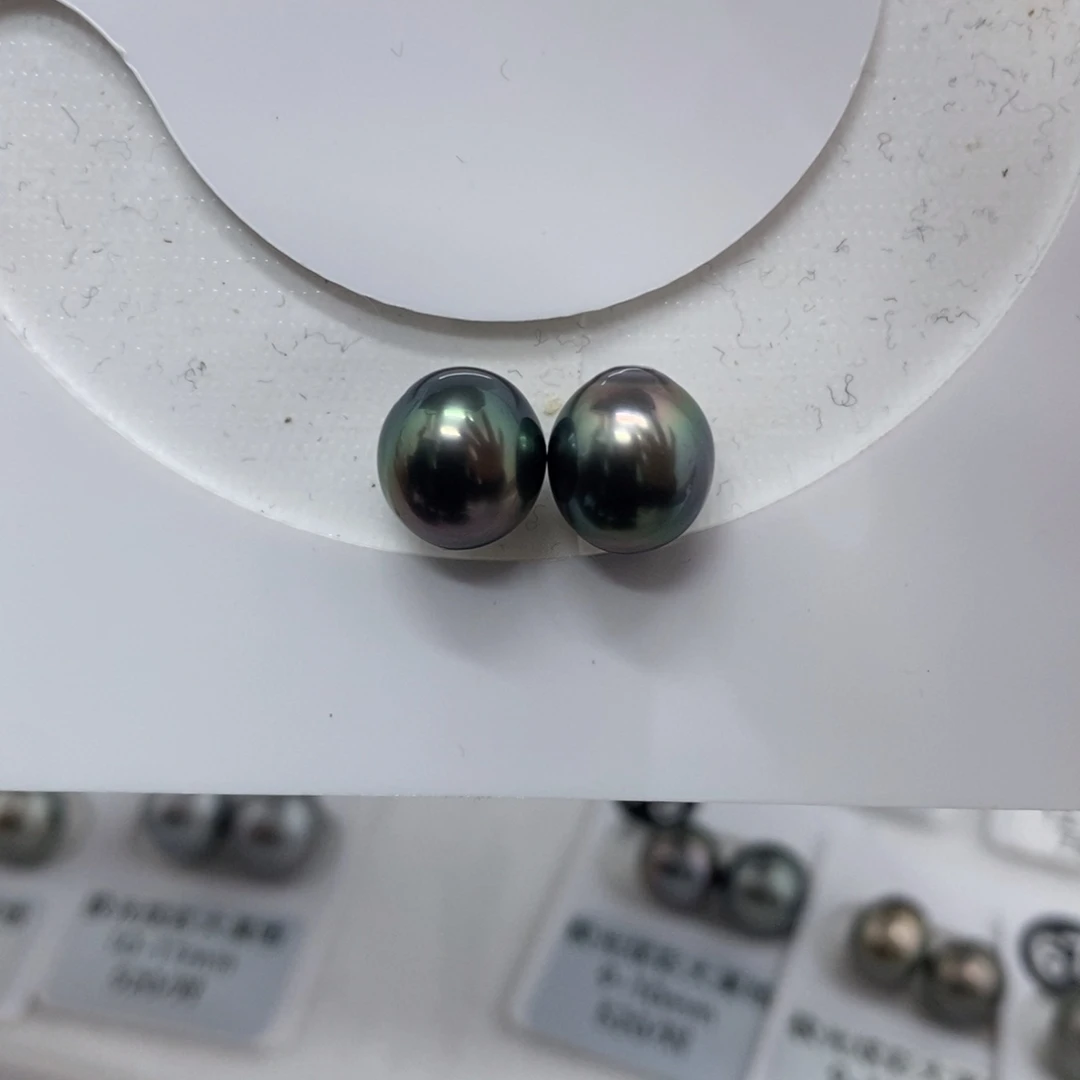 未镶嵌海水珍珠颈饰9-10mm 大溪地 极光炫彩58