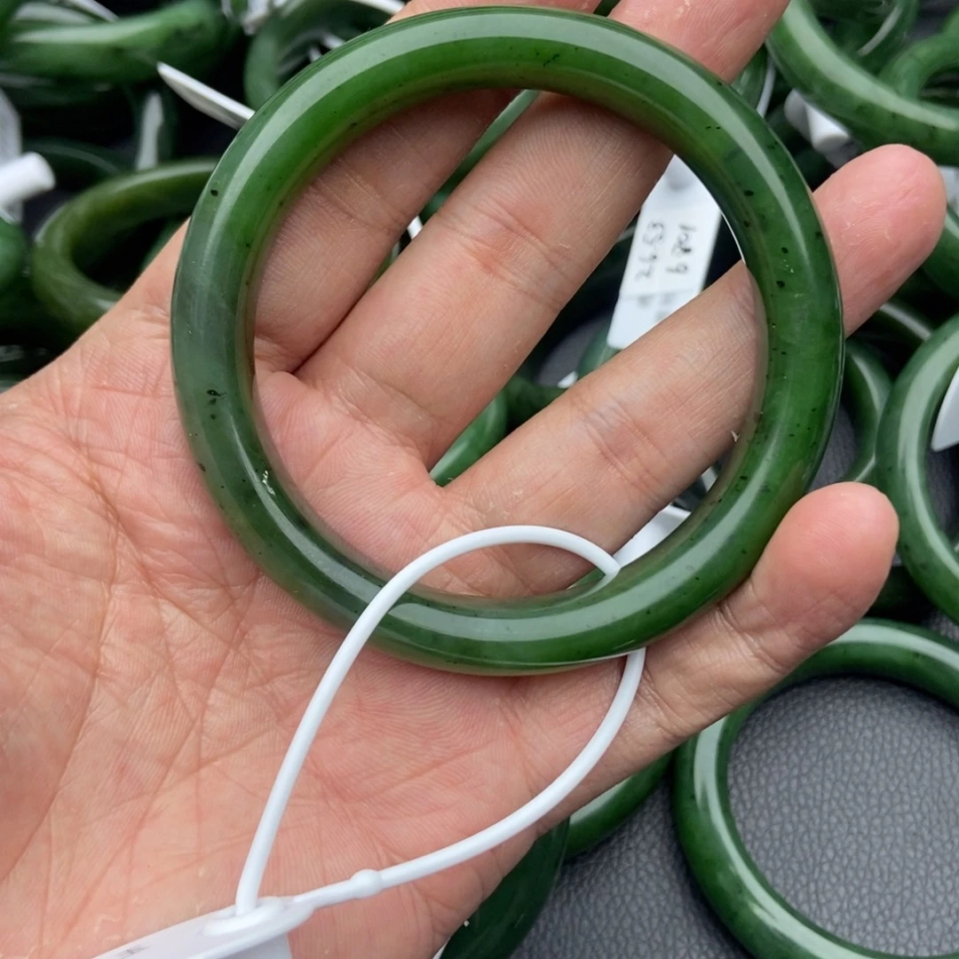 和田玉（碧玉）未镶嵌手镯2-62.5