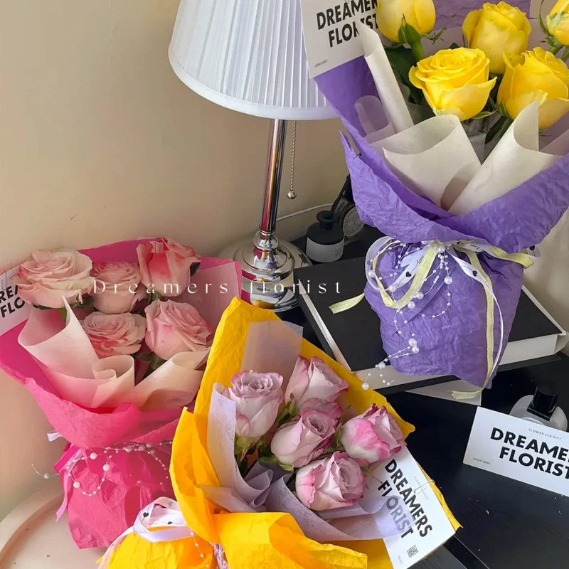 10包装网红雪奈纸鲜花店花束包装艺术纸花艺包装材料花束包装