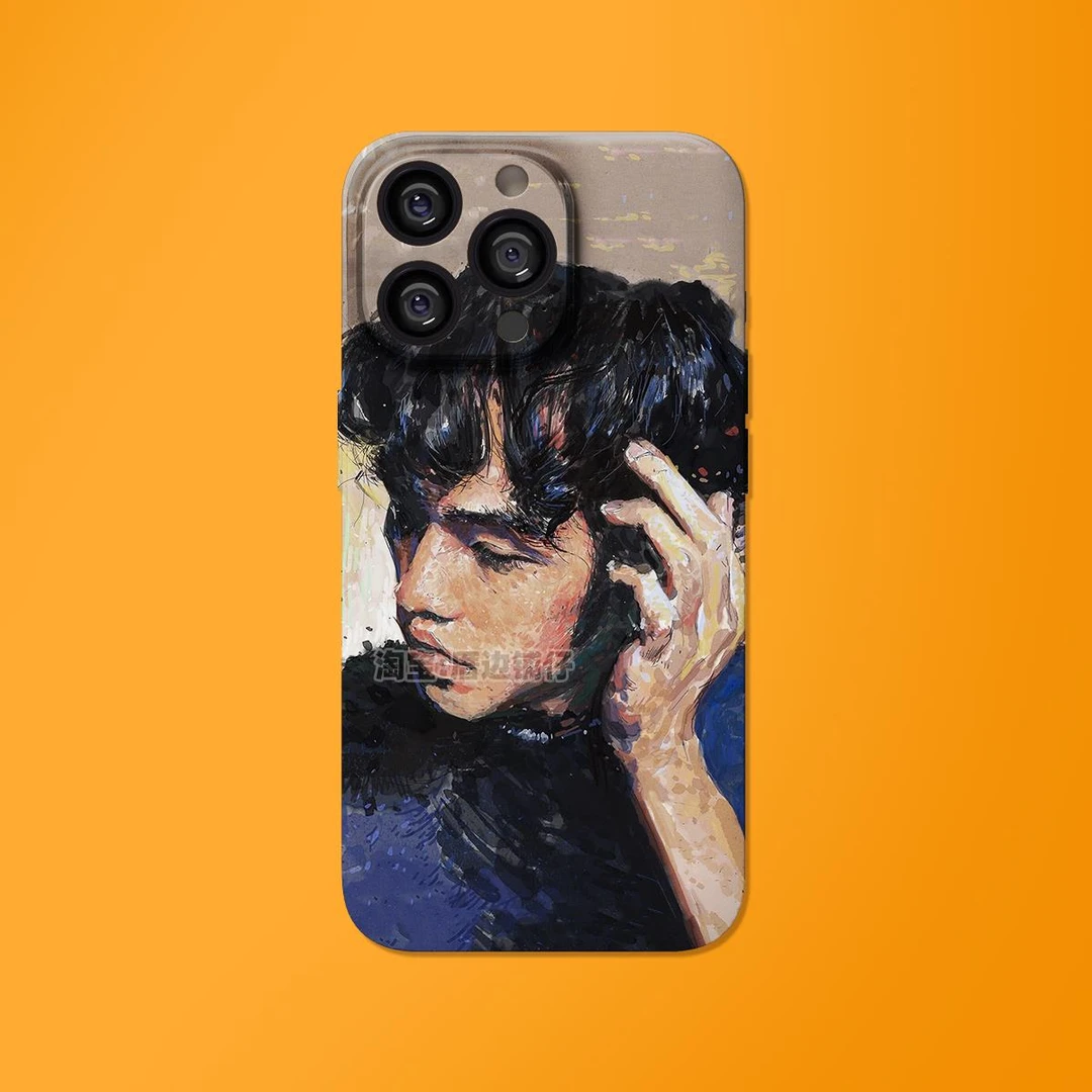 适用周杰伦漫画复古个性iPhone16proMax创意高级感潮流情侣手机壳