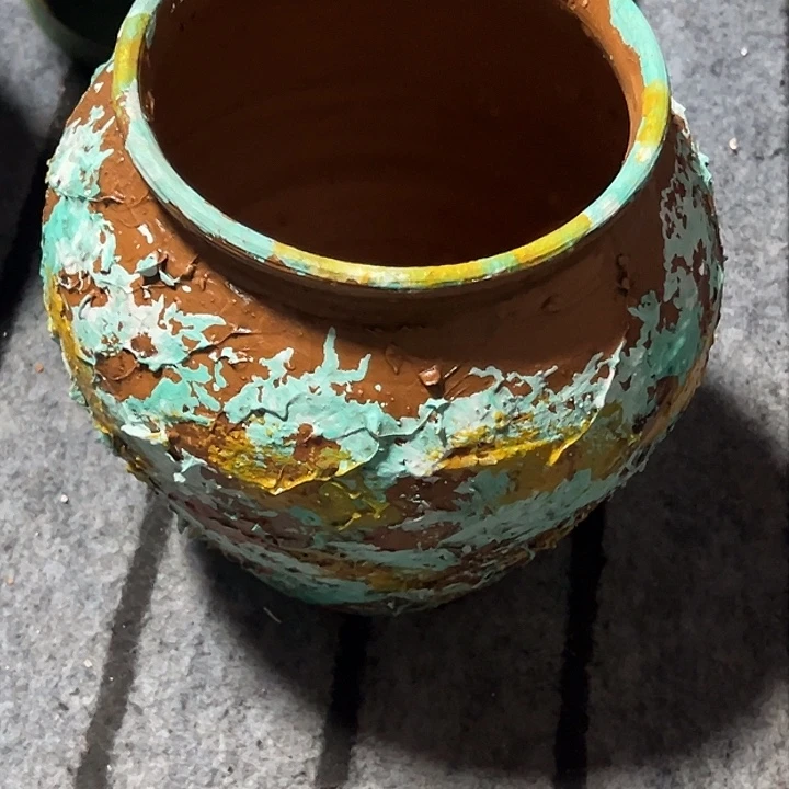 粗陶盆默认打孔高20口15