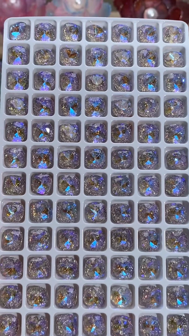 【爆闪烟花肥方】花心琉璃戒面手工DIY配件