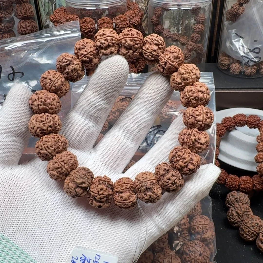 手串金刚菩提17龙鼎梅花（扇面）