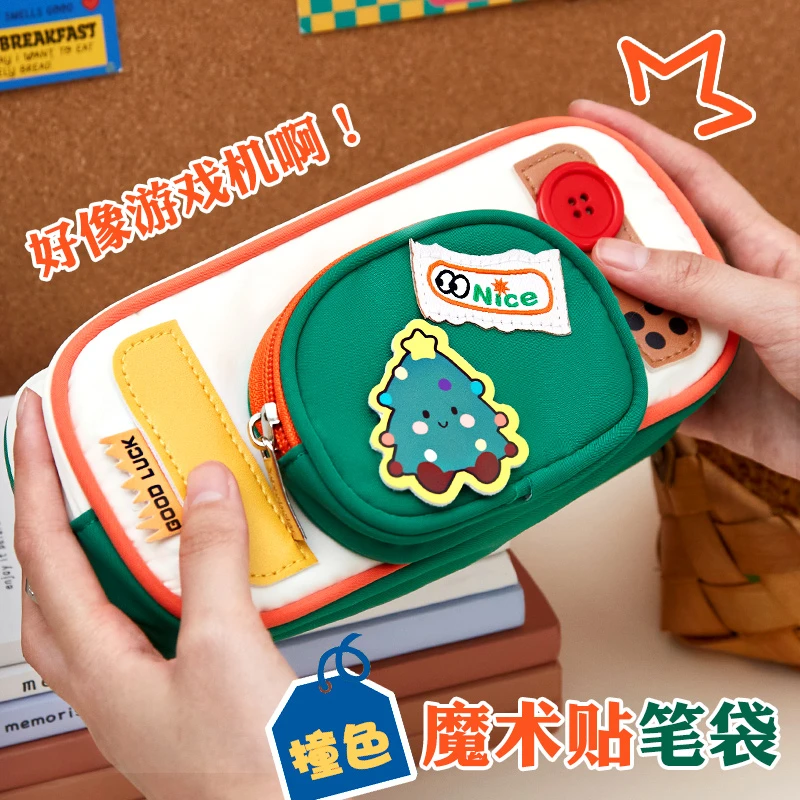 创意手柄笔袋！高颜值ins风女生2025新款文具袋小学生男孩超大容量