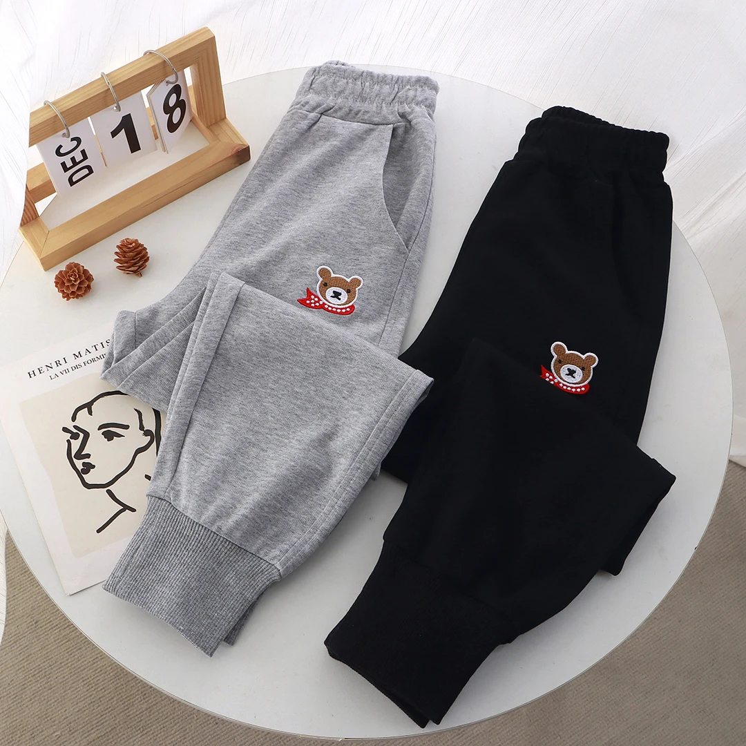 女童裤子春秋款2025新款儿童休闲裤时尚百搭中大童宽松运动裤秋季