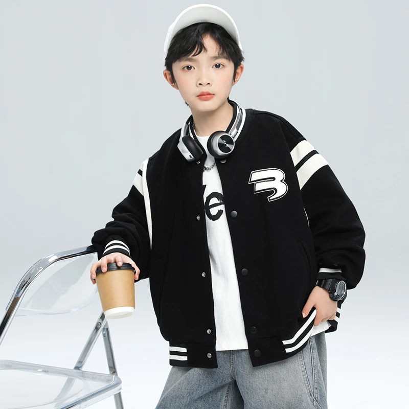 男童春季外套2025新款春装棒球服中大童上衣潮【百纳】A5106