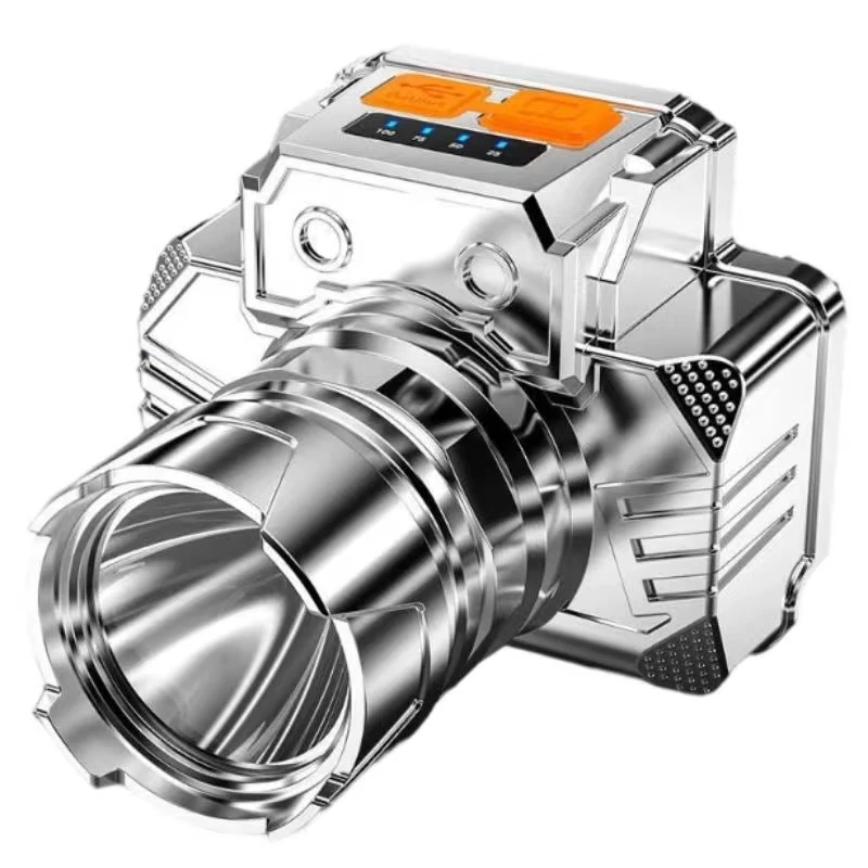 【塑料】多功能定焦聚光USB充电头戴式小头灯