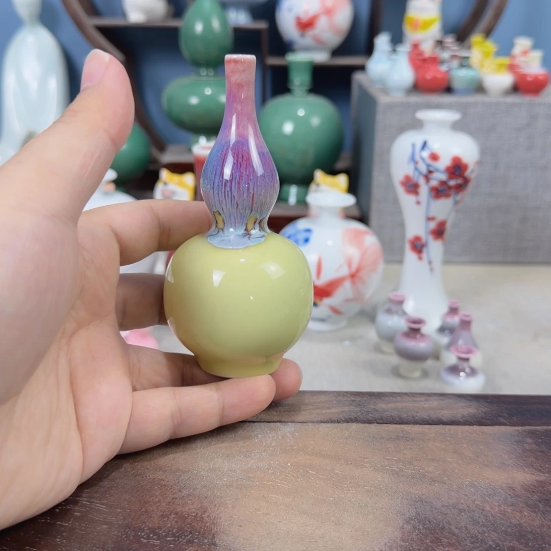 陶瓷手工小花器摆件