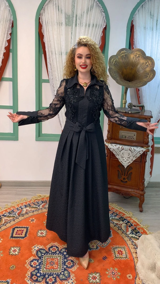 高定洋气定制款连衣裙（00-177）