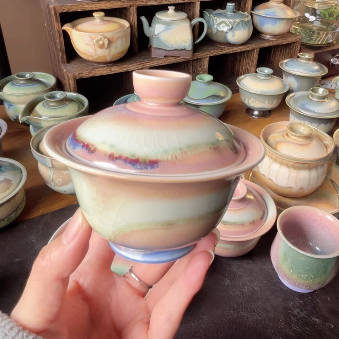 杯青纯手工制作柴烧手作