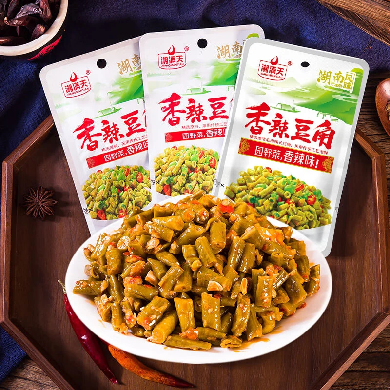 湘满天香辣豆角酸豆角小包装泡菜即食休闲零食下饭菜湖南特色