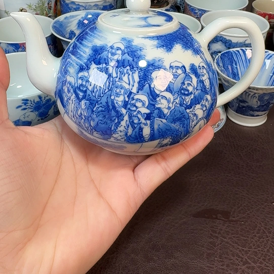 幽***寒现代景德镇陶瓷盖碗