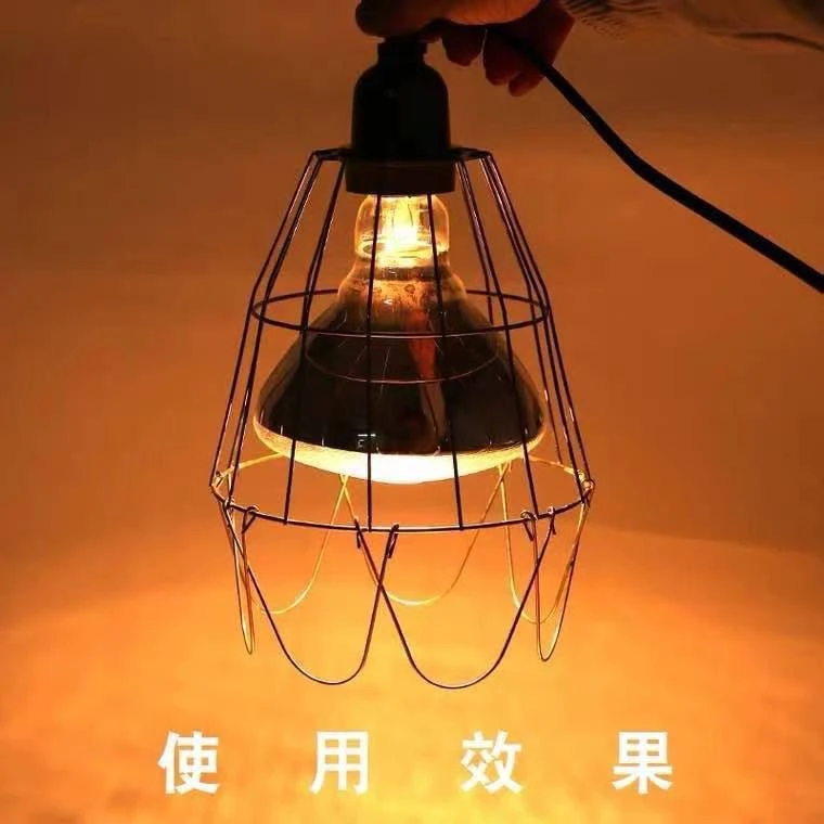 畜牧养殖兽用保温灯仔猪小鸡取暖灯泡灯罩可调温度加热带线