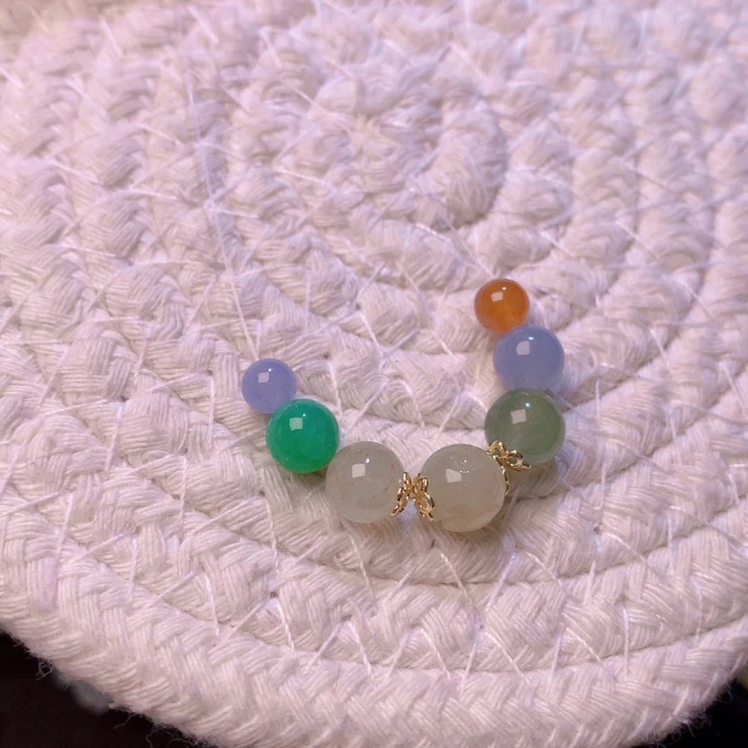 翡翠散珠冰种多宝珠珠 36