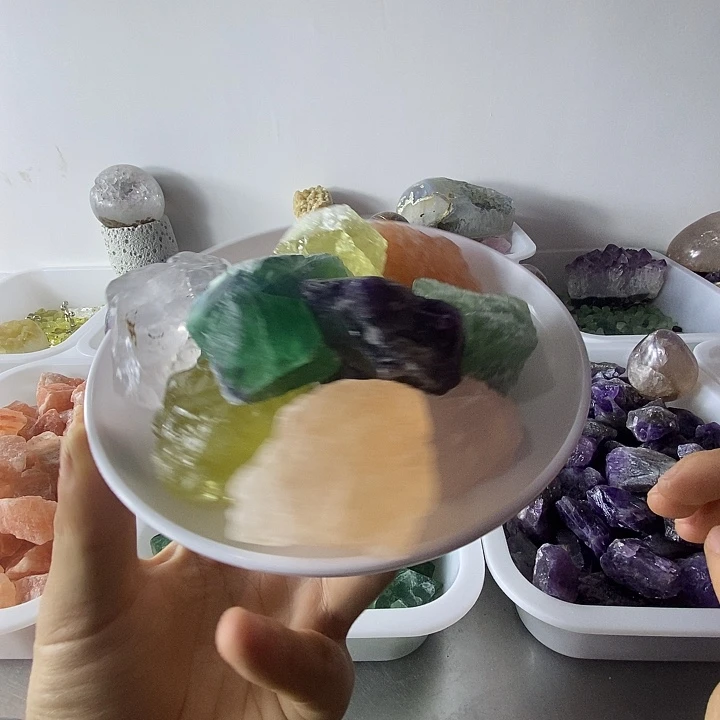 未镶嵌紫晶珠宝半成品