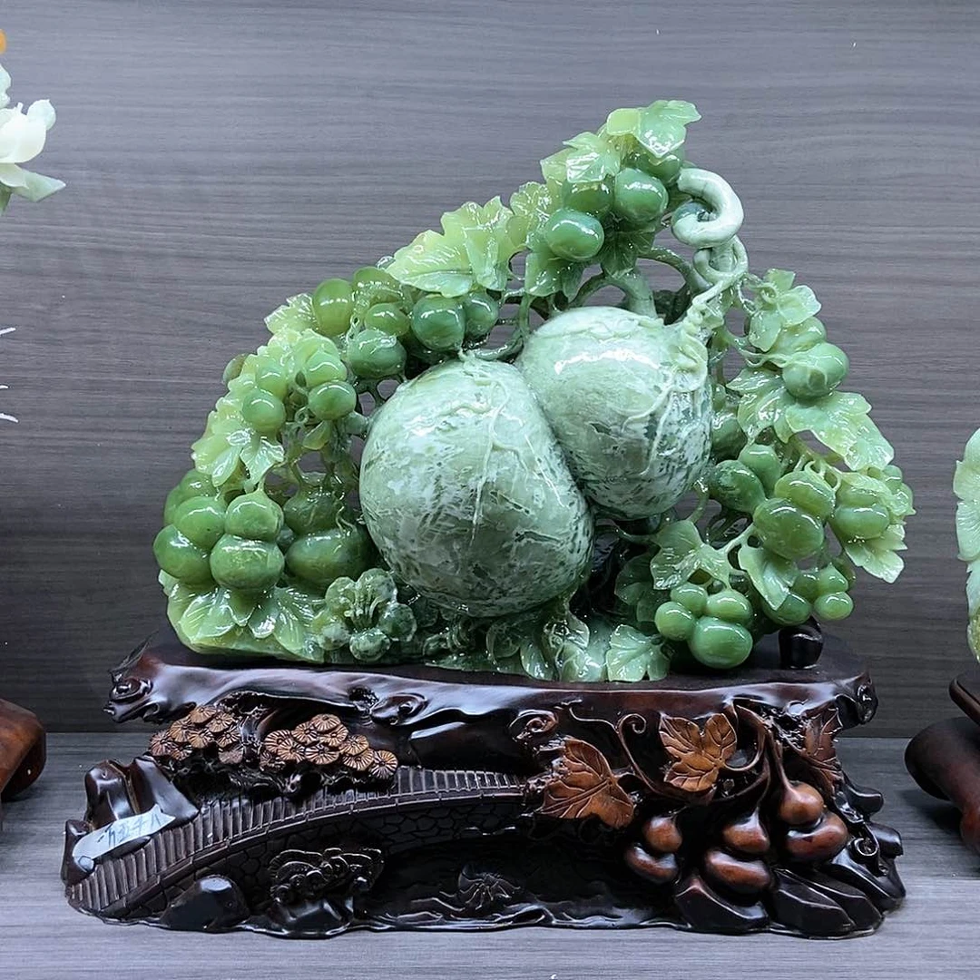 【闪购商品】蛇纹石玉（覆膜）未镶嵌珠宝奇石