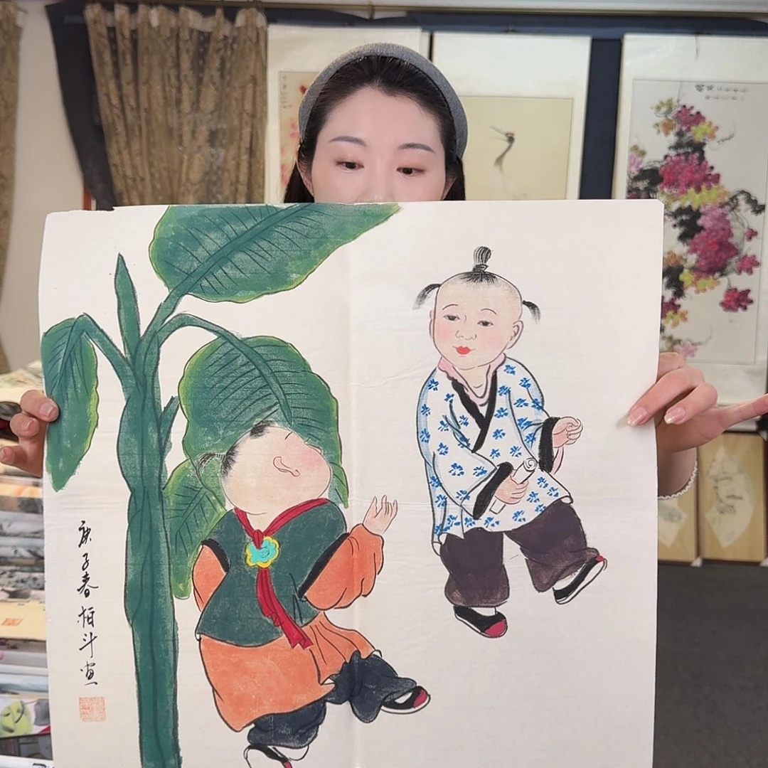 纯手绘国画作品好看