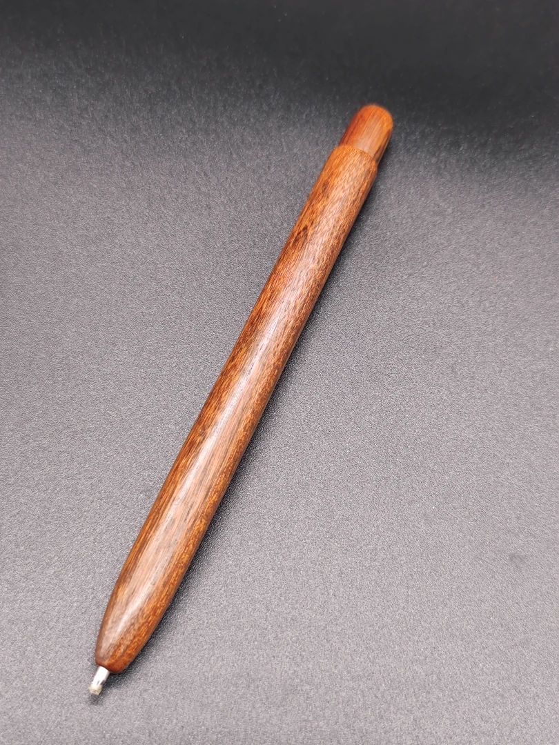 【自在斫磨】ZM03沙漠铁木旋转出芯中性笔实木全木笔手工制作礼品