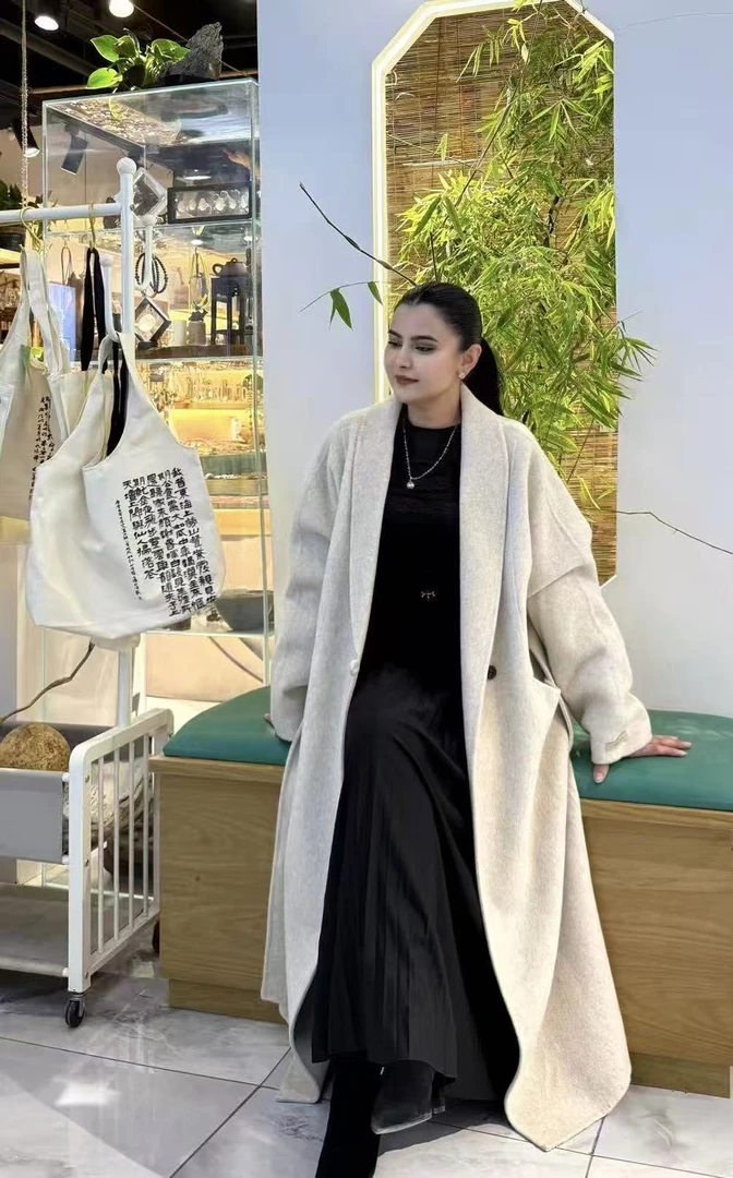 【FADEYLiY伐德丽】羊毛大衣中长款高级感外套#654667