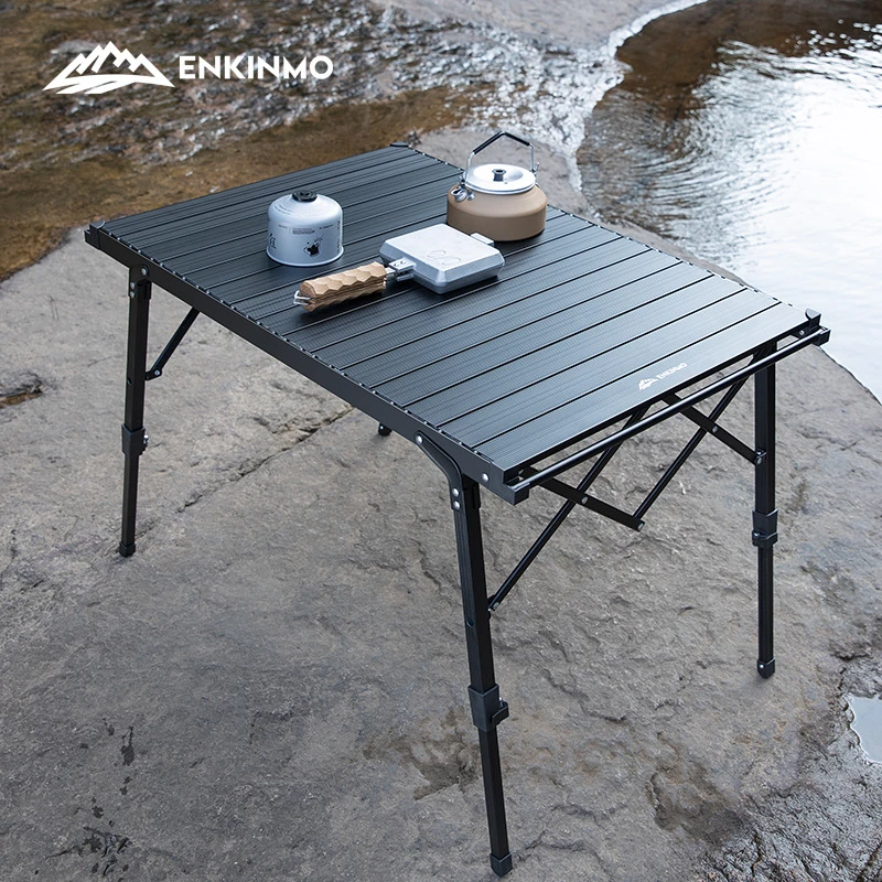 户外露营铝合金桌椅摆摊卖货夜市蛋卷桌子矮桌便携式野营桌带收纳