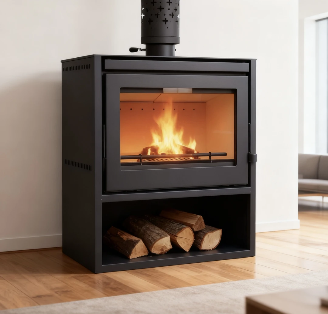 25款真火壁炉真火燃木壁炉烧木柴冬天室内取暖炉家用民宿别墅客厅