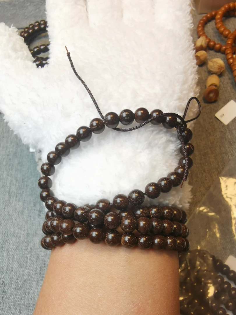 椰蒂7圆珠脖挂长串，原生态，稀缺，放漏